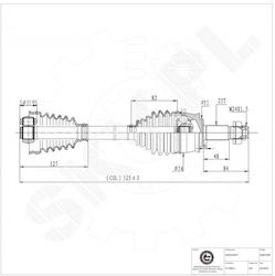 Ημιαξόνιο Fiat Bravo Ii Stilo Lancia Delta Iii Εμπρός Αριστερό 51795511