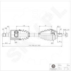 Halbachse Audi A3 Seat Altea Leon Toledo III Skoda Octavia II Yeti VW Golf Jetta Passat Vorne Rechts 1k0407272fs