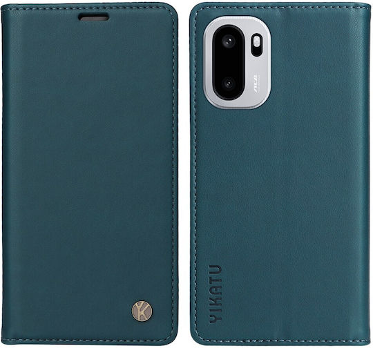 Yikatu Buch Synthetisches Leder / Silikon Grün (OnePlus 15R)
