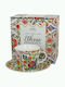 Φλιτζάνι 250ml Πιατάκι Κουτί Duo Ethnic Collection Mayflower