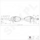 Ημιαξόνιο Κίνησης Citroen C4 Ii Ds4 Peugeot 607 Εμπρός Δεξιά 3273nh