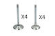 Intake Valves Fabia Octavia Superb.1 6 2 0 Kpl 4pcs +exhaust.048109611b 078109601b