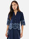 Women's Cotton Blue Blouse