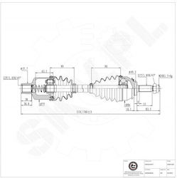 SKV Ημιαξόνιο για Dacia Logan / Sandero SKV Ημιαξόνιο για Dacia Logan / Sandero