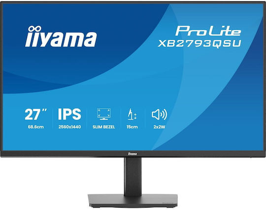 Iiyama ProLite XB2793QSU-B1 IPS Monitor 27" QHD 2560x1440