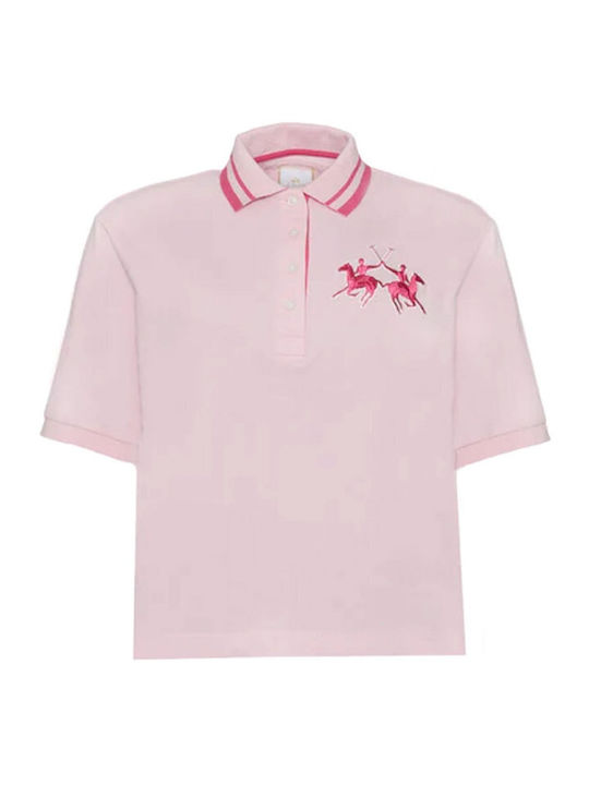 La Martina Women's Pink Polo Blouse