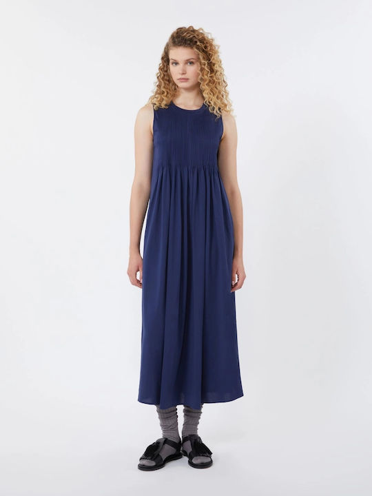 Midi Φόρεμα Navy Μπλε