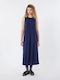 Midi Φόρεμα Navy Μπλε