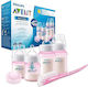 Philips Set Plastic Baby Bottles Avent Anti-colic with Silicone Teat Transparent 4pcs