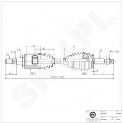 Половин Ос Nissan Navara Np300 Pathfinder Iii Преден Ляв Десен 391005x20a