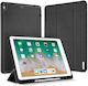 Tablet Case Dux Ducis Domo Series Horizontal Flip Magnetic TPU + PU Leatherette Triple Stand & Pen Holder iPad Pro 12.9 Inch 2017 Black