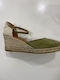 Damenplattformen Khaki