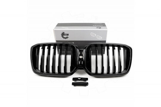 Mască Radiator BMW X3 G01 Facelift Completă Stângă Sau Dreaptă Grilă Simplă Neagră Lucioasă 51139881906