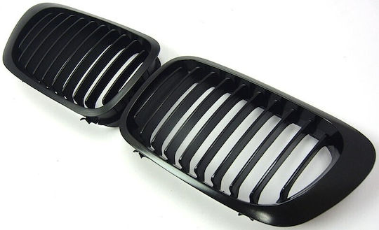 BMW 3 E46 1998.06 Front Dekorative Masken Glänzendes Schwarz Set2pc Coupe Cabrio