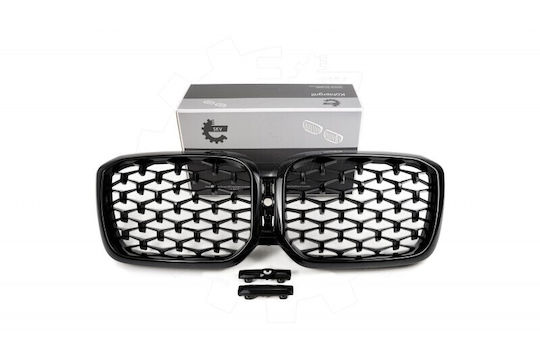 Bmw X3 G01 Facelift Left or Right Diamond Black Glossy Cooling Mask Set