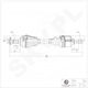 Halbachse Citroen Berlingo C4 Peugeot 307 Partner Vorne Linke 9812781180