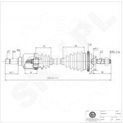Ημιαξόνιο Citroën Evasion Jumpy I Peugeot 206 806 Εμπρός Αριστερό 3272ct Ημιαξόνιο Citroën Evasion Jumpy I Peugeot 206 806 Εμπρός Αριστερό 3272ct
