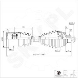 Ημιαξόνιο Audi A4 A5 Εμπρός Αριστερό Δεξιό 8w0407271d Ημιαξόνιο Audi A4 A5 Εμπρός Αριστερό Δεξιό 8w0407271d