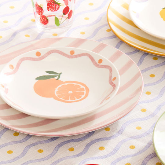 Plată Fructe Φ19 S-d Fruity Orange 212332b Φ19 Porțelanată Plată Fructe Φ19 S-d Fruity Orange 212332b Φ19 Porțelanată