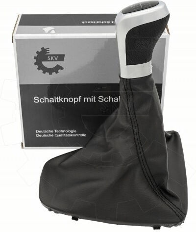 Car Shift Knob Leather Cover Bmw Series 3 Black Silver 6 Speeds Frame