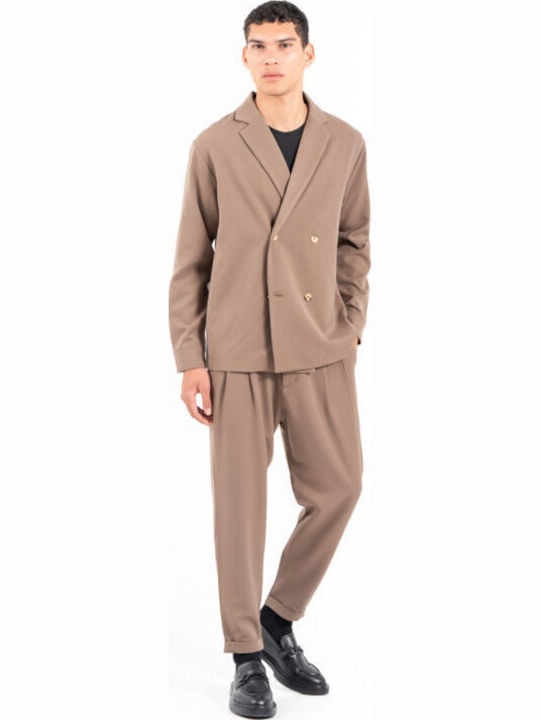 Vittorio Artist Μακρυμάνικo Overshirt Καφέ