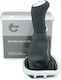 Renault Clio III Car Shift Knob Cover 8200408023 5b Chrome Leather Frame Silver Matte 8200408023