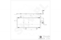 Air Conditioning Condenser Alfa Romeo 145 146 155 Fiat Coupe Tempra Tipo Without Dehumidifier
