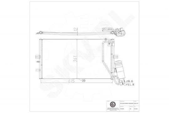 Saab 9-5 Klimakompressor Entfeuchter 5046990