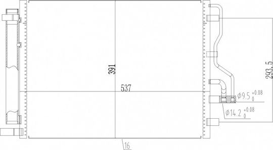 Condensator Aer Condiționat Hyundai Ix35 2.0 Crdi 2009 97606-2s000