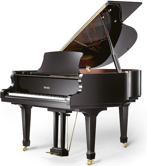 Ritmuller Piano with Tail RS160 with 88 Weighted Keys Polished Ebony