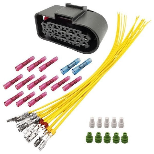 Elektrische Scheinwerferbündel Vw Audi Seat Skoda 14 Kabel 3c0973737