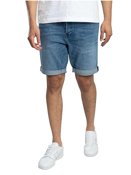 Men's Gray Denim Shorts