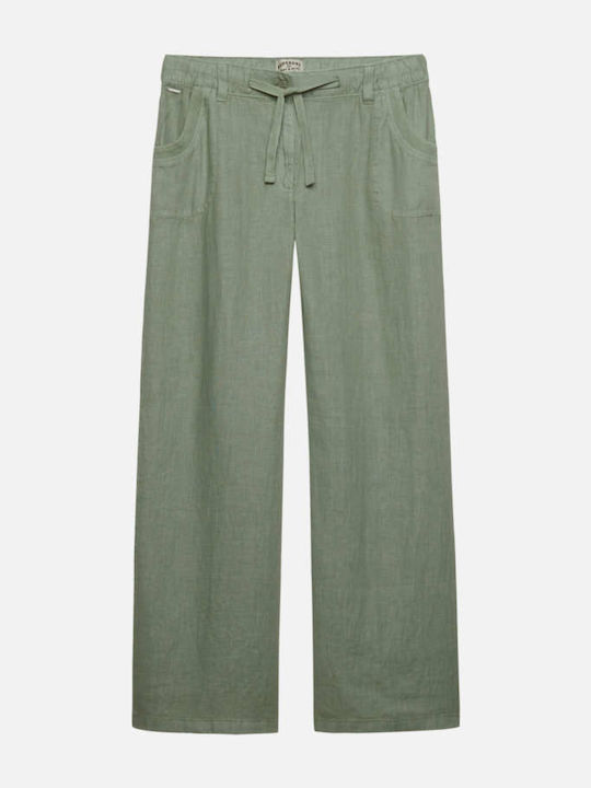 Superdry 'linen Low Rise' Γυναικείο Ψηλόμεσο Λι...