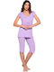 Clio Lingerie Summer Women's Lilac Pyjama Set