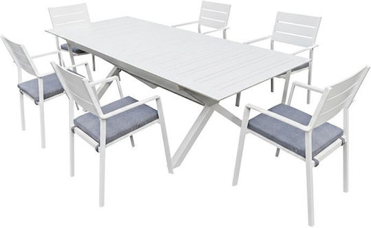 Set Sala De Mese 7 Piese Nina 5532 G Cu Perne Set Sala De Mese 7 Piese Nina 5532 G Cu Perne