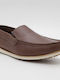 Leather Men's Loafers in Brown Colour