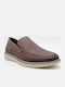Δερμάτινα Ανδρικά Loafers σε Καφέ Χρώμα