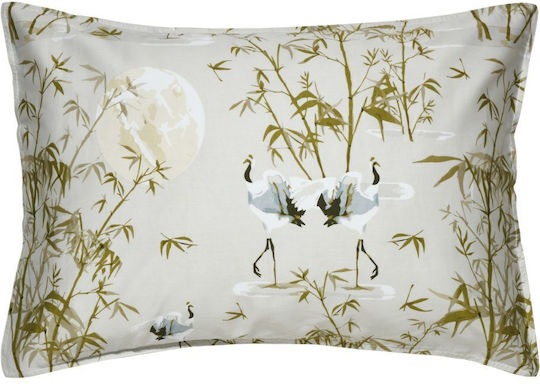 Kentia Shizen Set Pillowcases with Envelope Cover Olive 50x70cm