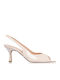 Peep Toe Обувки На Ток С Тънък Среден Ток Off White