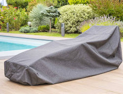 Hesperide Protective Chaise Lounge Cover 186909 170x90x60 cm In Grey Color