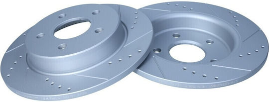 Ford Focus C-Max 04 Hintere Bremsscheibe 265mm Gelocht Gepulvert