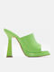 Flat Mules In Green Colour