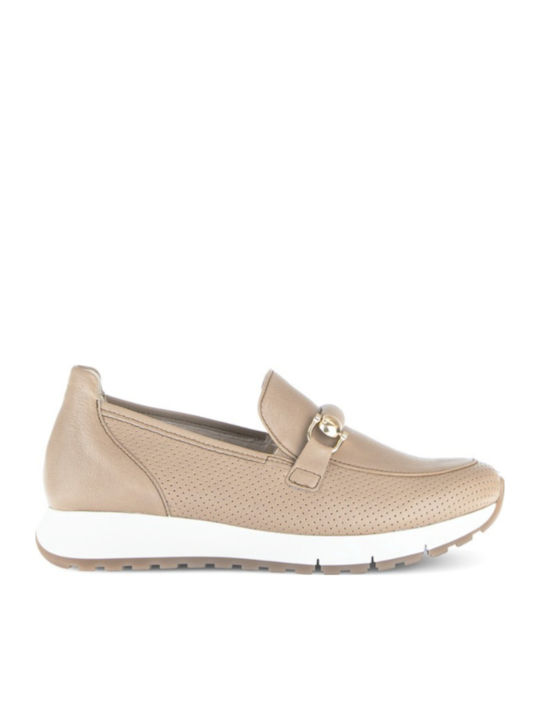 Loafers Dama Din Piele Maro