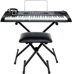 Alesis Αρμόνιο HARMONY-61 MK4 με 61 Πλήκτρα με Βάση, Ακουστικά, Σκαμπό και Αναλόγιο Μαύρο