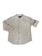Kids Short-Sleeved Linen Beige Shirt
