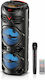 Andowl Karaoke Speaker with Wireless Microphone and Lighting Effects FDQ-T53 FDQ-T53 Black