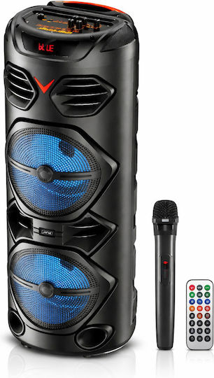 Andowl Karaoke Speaker with Wireless Microphone and Lighting Effects FDQ-T53 FDQ-T53 Black