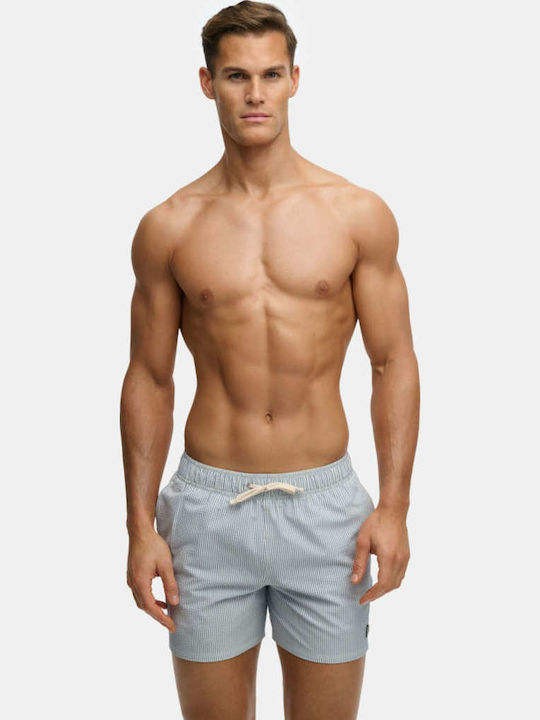 Superdry Stud Men's Swimwear Shorts White Striped
