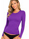 Long Sleeve Aubergine Women's Tank Top