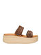 Summer Women's Platforms in Style Brown Slippers
